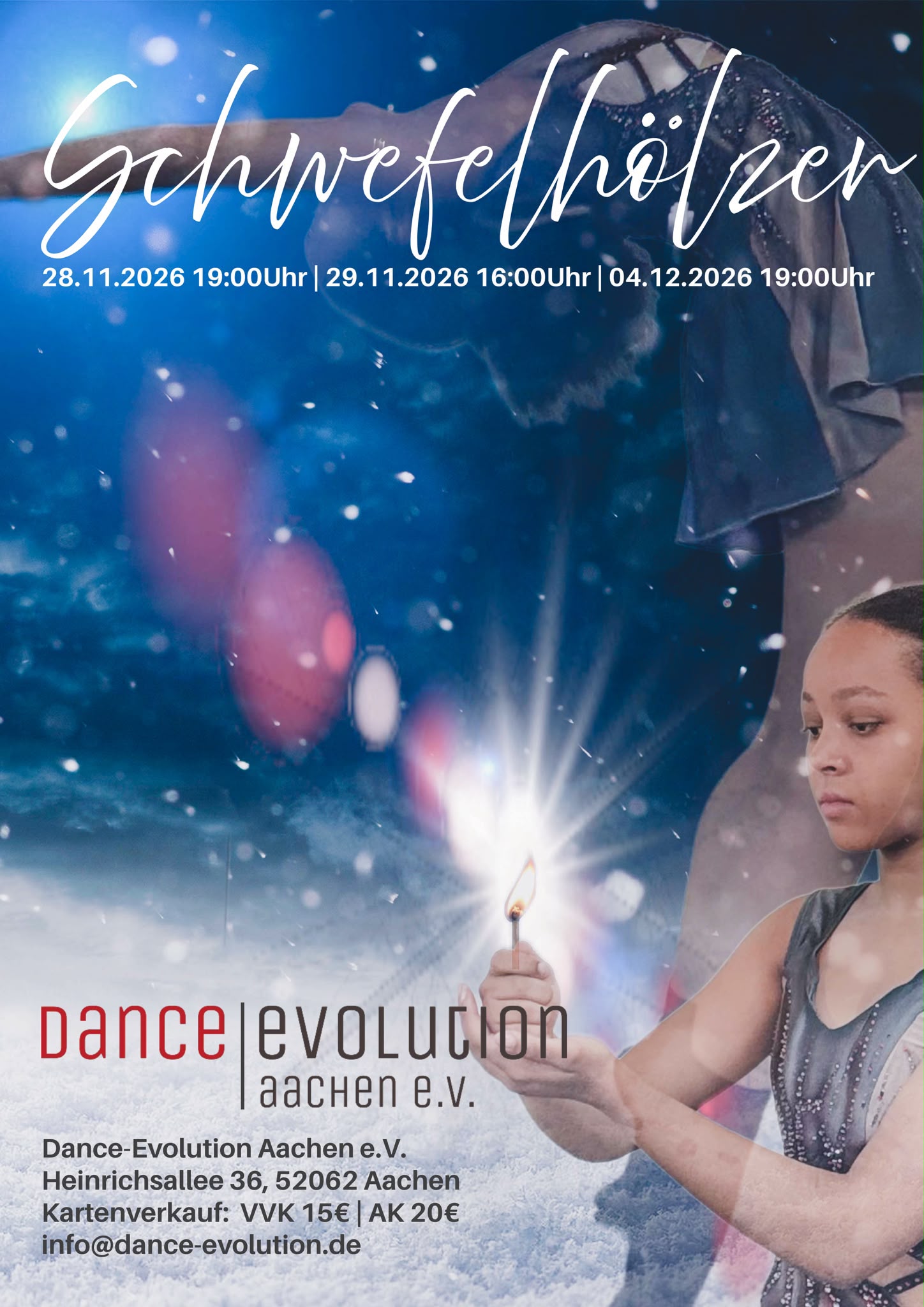 Plakat Dance-Evolution Aufführung Schwefelhölzer 2026